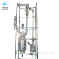 Laboratory reactor with jacketed heating cooling system